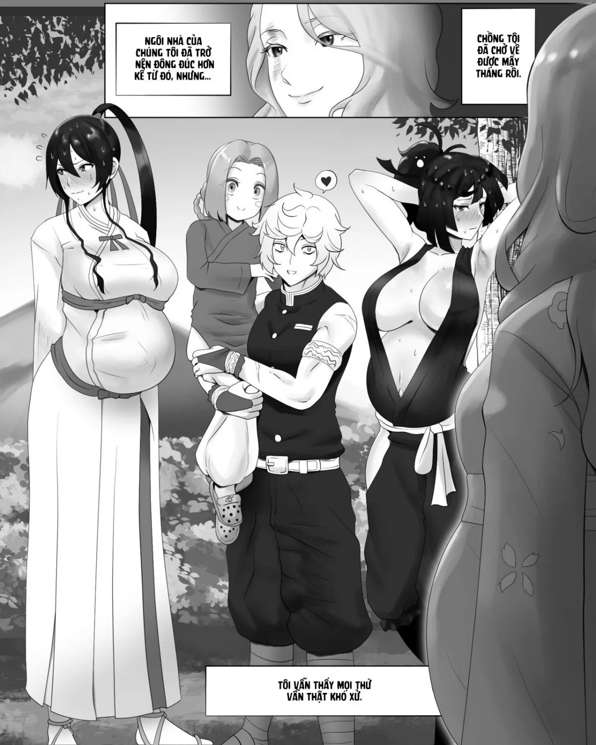 HentaiVN.net - Ảnh 5 - Gabimaru ga Arata na Tsuma-tachi o Te ni Ireru - Bantumlum