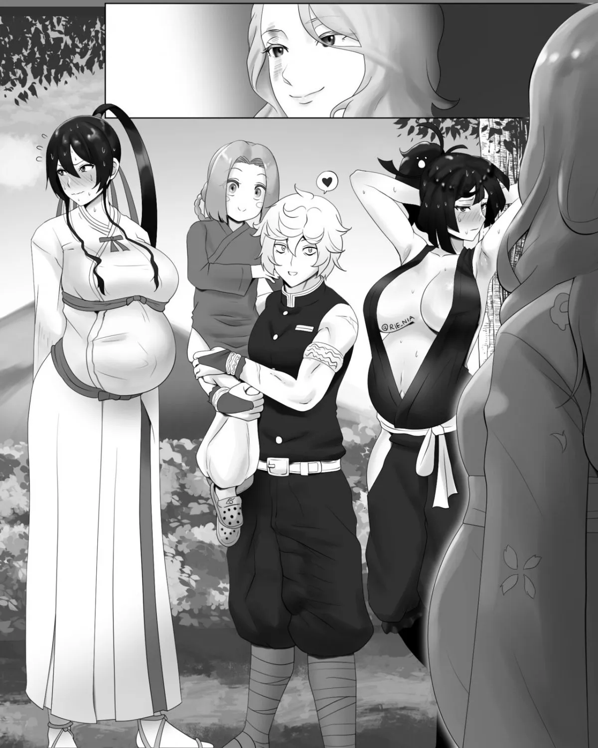 HentaiVN.net - Ảnh 5 - Gabimaru ga Arata na Tsuma-tachi o Te ni Ireru - CG - không thoại
