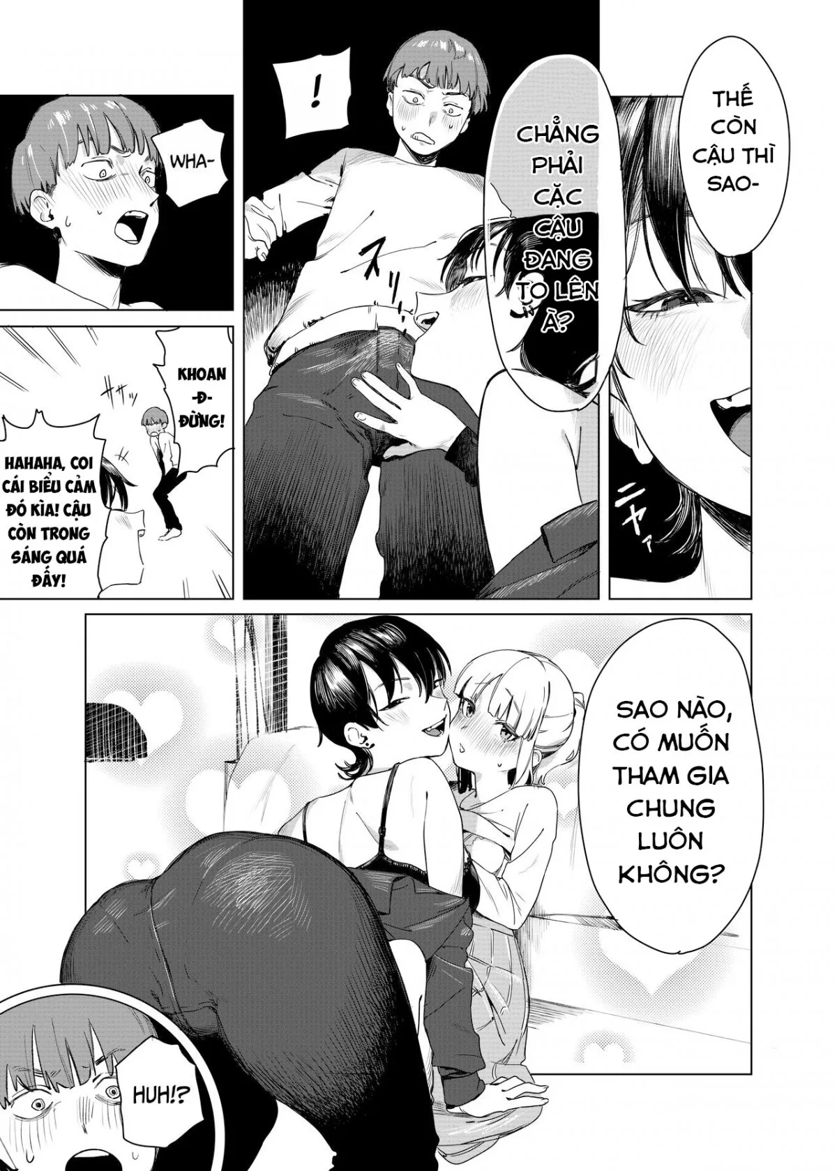 HentaiVN.net - Ảnh 7 - Kẹp giữa cặp Yuri. [Yuri ni Hasamaremashita.; Sandwiched By Yuri.] - Oneshot