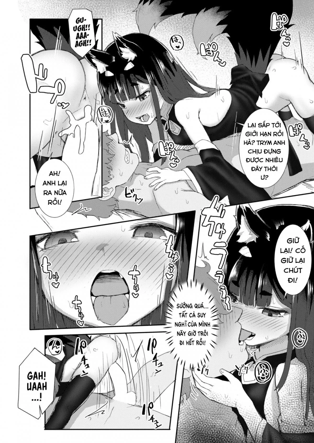 HentaiVN.net - Ảnh 20 - Vô tình đi lạc, tôi bị bé loli cáo vắt khô. [Okitsune-sama no Sakusei Ecchi ; A Fox-Mistresss Semen-Squeezing Sex] - Oneshot