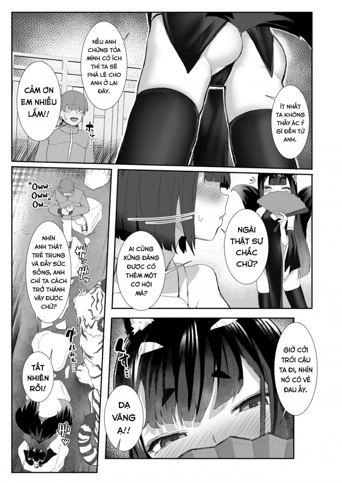 HentaiVN.net - Ảnh 5 - Vô tình đi lạc, tôi bị bé loli cáo vắt khô. [Okitsune-sama no Sakusei Ecchi ; A Fox-Mistresss Semen-Squeezing Sex] - Oneshot
