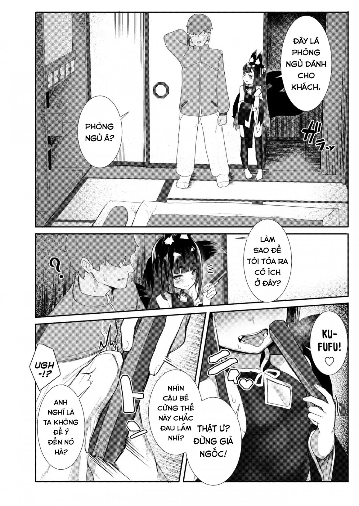 HentaiVN.net - Ảnh 6 - Vô tình đi lạc, tôi bị bé loli cáo vắt khô. [Okitsune-sama no Sakusei Ecchi ; A Fox-Mistresss Semen-Squeezing Sex] - Oneshot