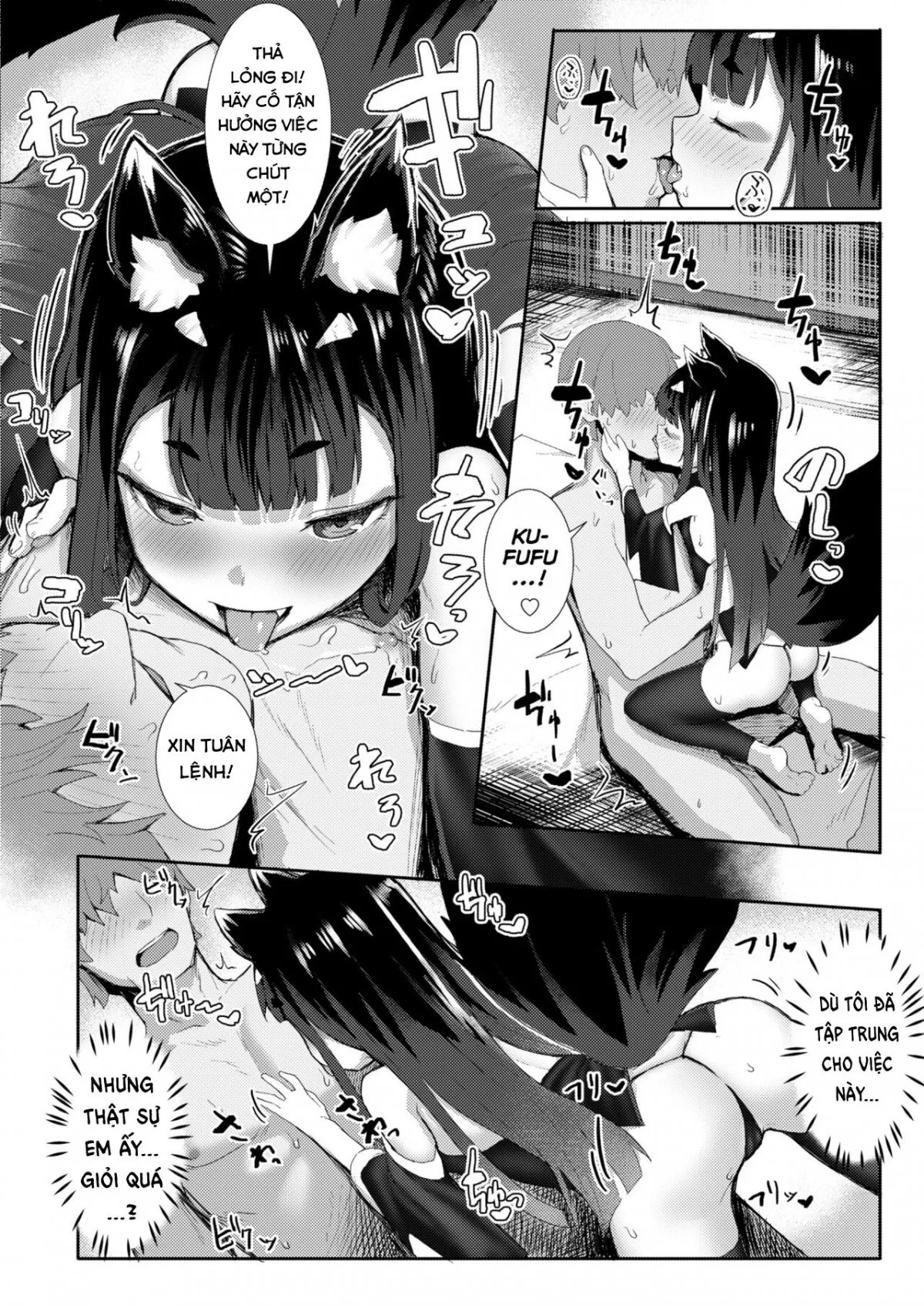 HentaiVN.net - Ảnh 8 - Vô tình đi lạc, tôi bị bé loli cáo vắt khô. [Okitsune-sama no Sakusei Ecchi ; A Fox-Mistresss Semen-Squeezing Sex] - Oneshot