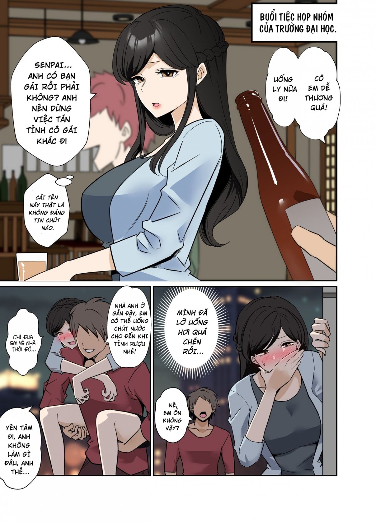 HentaiVN.net - Ảnh 3 - Yotta daigaku no kouhai o turekonde warui koto o suru hanashi [ノイル] 酔った大学の後輩を連れ込んで悪いことをする話] - Oneshot