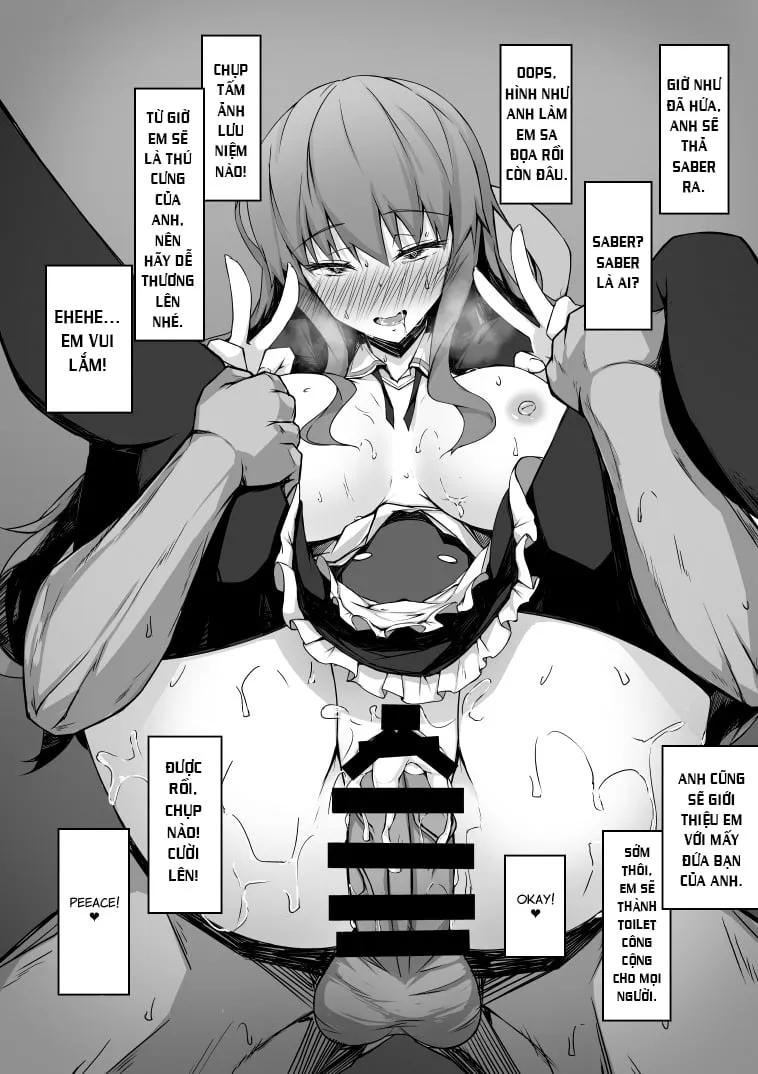 HentaiVN.net - Ảnh 7 - o Kita Kishinami Hakuno ga Niku Benki to Shite Atsukaware Nagara Irrumatio to Ahegao Gohoushi Sex Shite Buzama ni Tanetsuke Jusei Sareru (Fate/Extra) - Oneshot