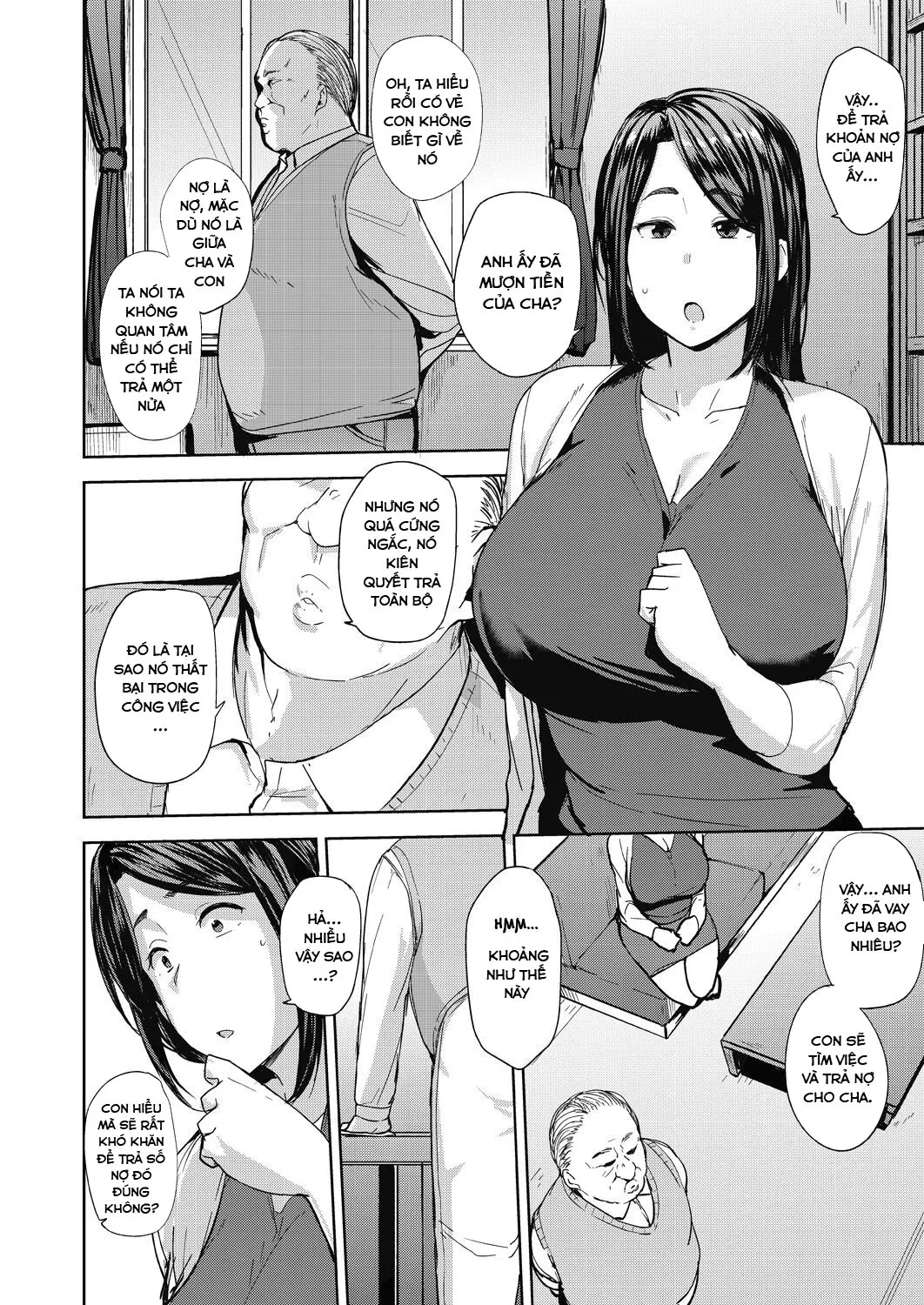 HentaiVN.net - Ảnh 6 - cha chồng và con dâu [Otto no Tame ni Dakaremasu, Embraced for her Husband's Sake, tất cả là vì chồng tôi] - Bắt đầu