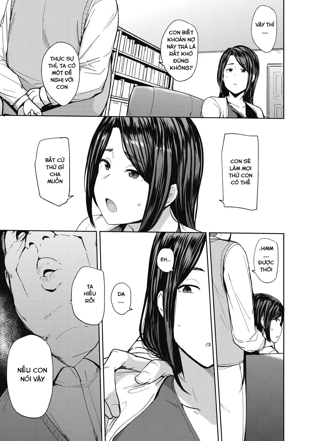 HentaiVN.net - Ảnh 7 - cha chồng và con dâu [Otto no Tame ni Dakaremasu, Embraced for her Husband's Sake, tất cả là vì chồng tôi] - Bắt đầu