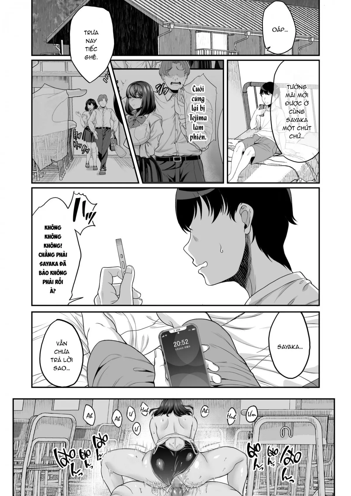 HentaiVN.net - Ảnh 25 - Có thằng khác bơi với bạn gái tôi, bơi vào lồn! [Suieibu no Kanojo ga Aitsu o Kobamenaku Naru Katei] - Chap 3
