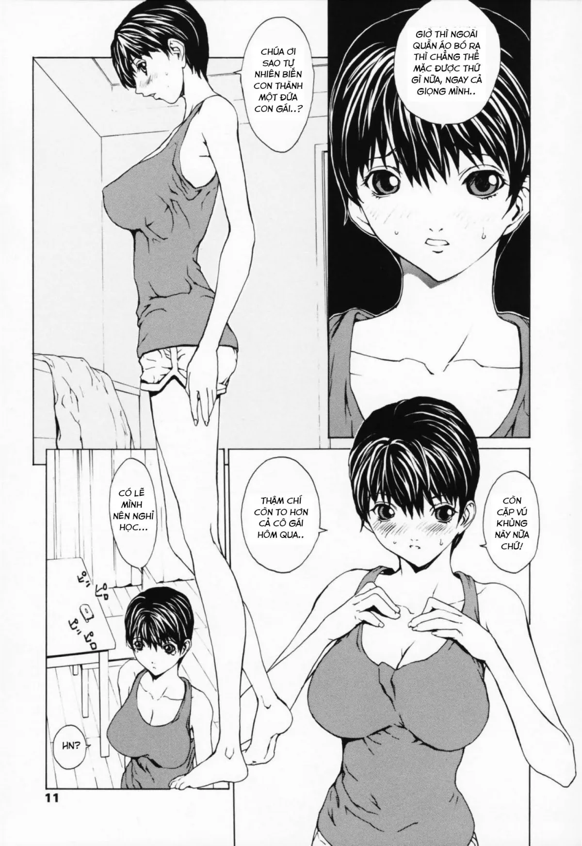 HentaiVN.net - Ảnh 10 - Onnanoko? - Girl? - Chap 1