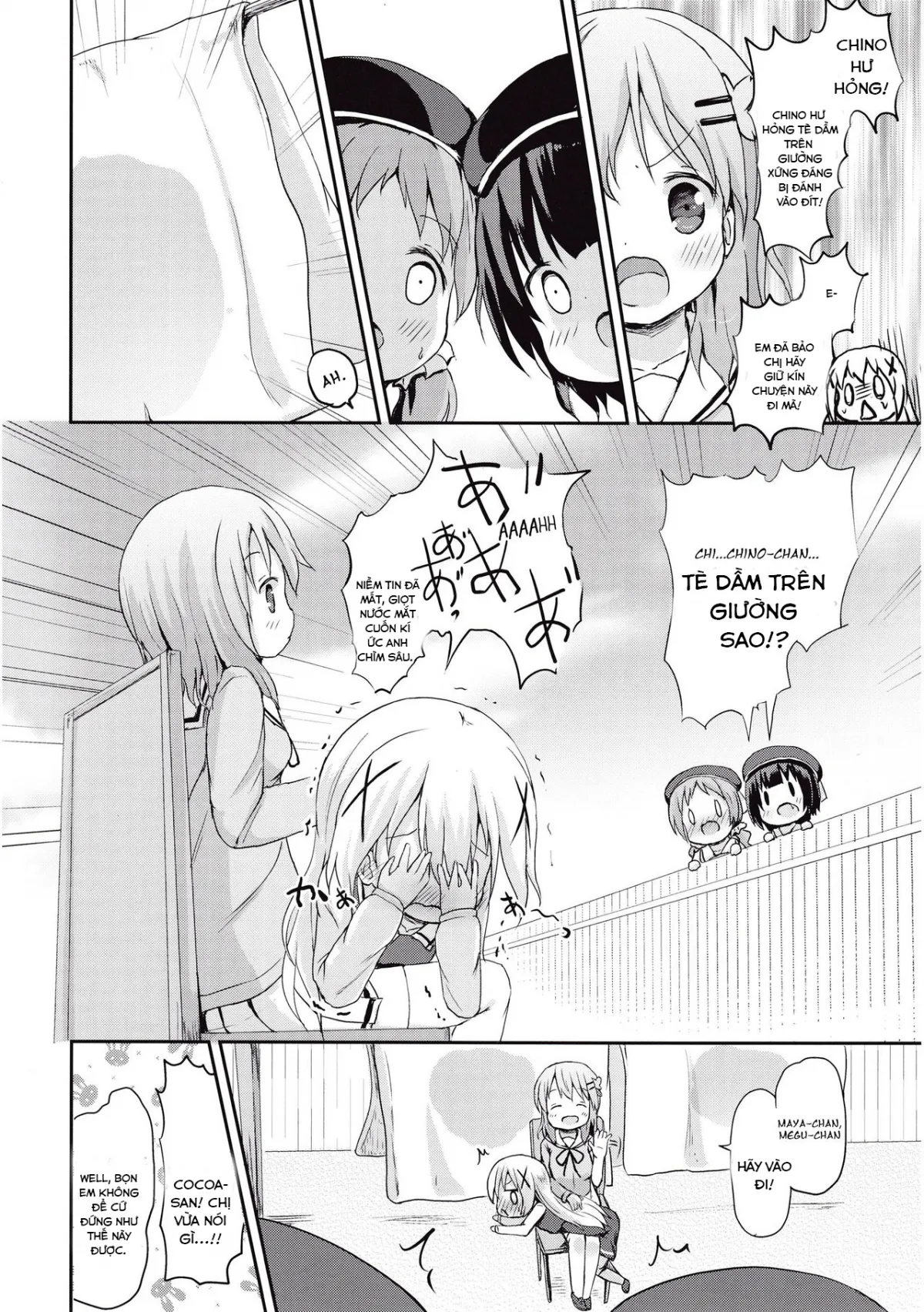 HentaiVN.net - Ảnh 12 - Moshikashite, Chino-chan Onesho Shichatta no?? (Gochuumon wa Usagi desu ka?) - Oneshot