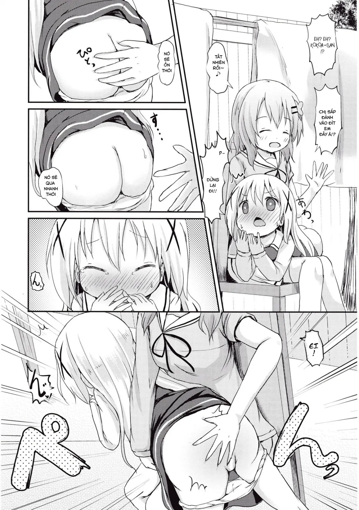 HentaiVN.net - Ảnh 14 - Moshikashite, Chino-chan Onesho Shichatta no?? (Gochuumon wa Usagi desu ka?) - Oneshot