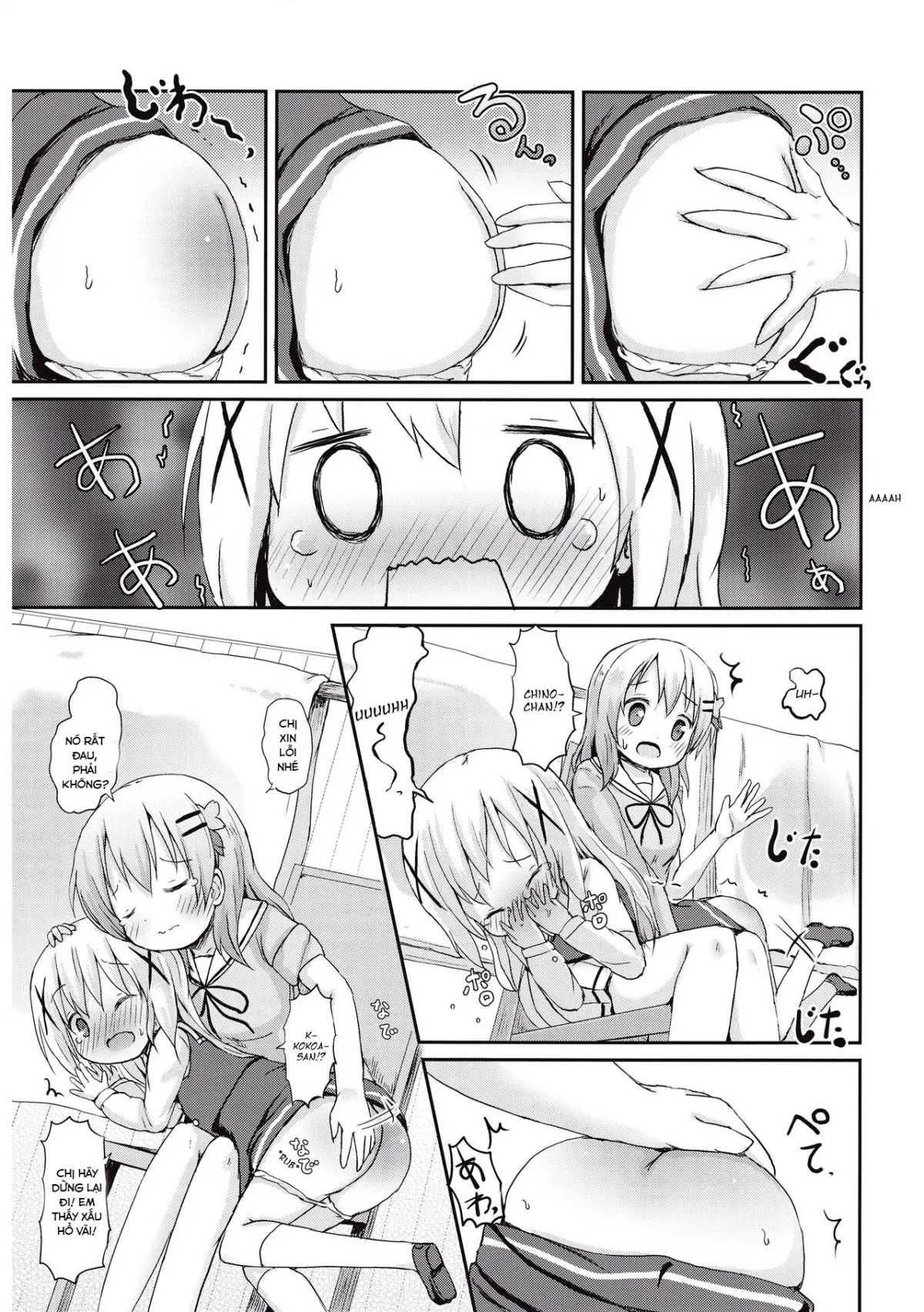 HentaiVN.net - Ảnh 15 - Moshikashite, Chino-chan Onesho Shichatta no?? (Gochuumon wa Usagi desu ka?) - Oneshot