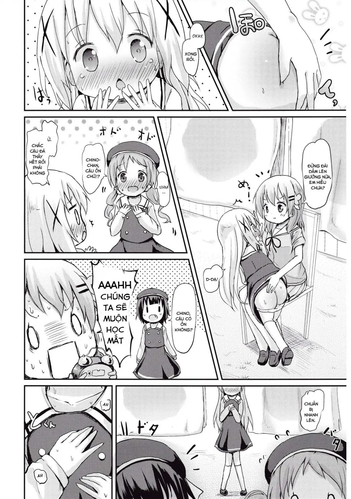 HentaiVN.net - Ảnh 20 - Moshikashite, Chino-chan Onesho Shichatta no?? (Gochuumon wa Usagi desu ka?) - Oneshot