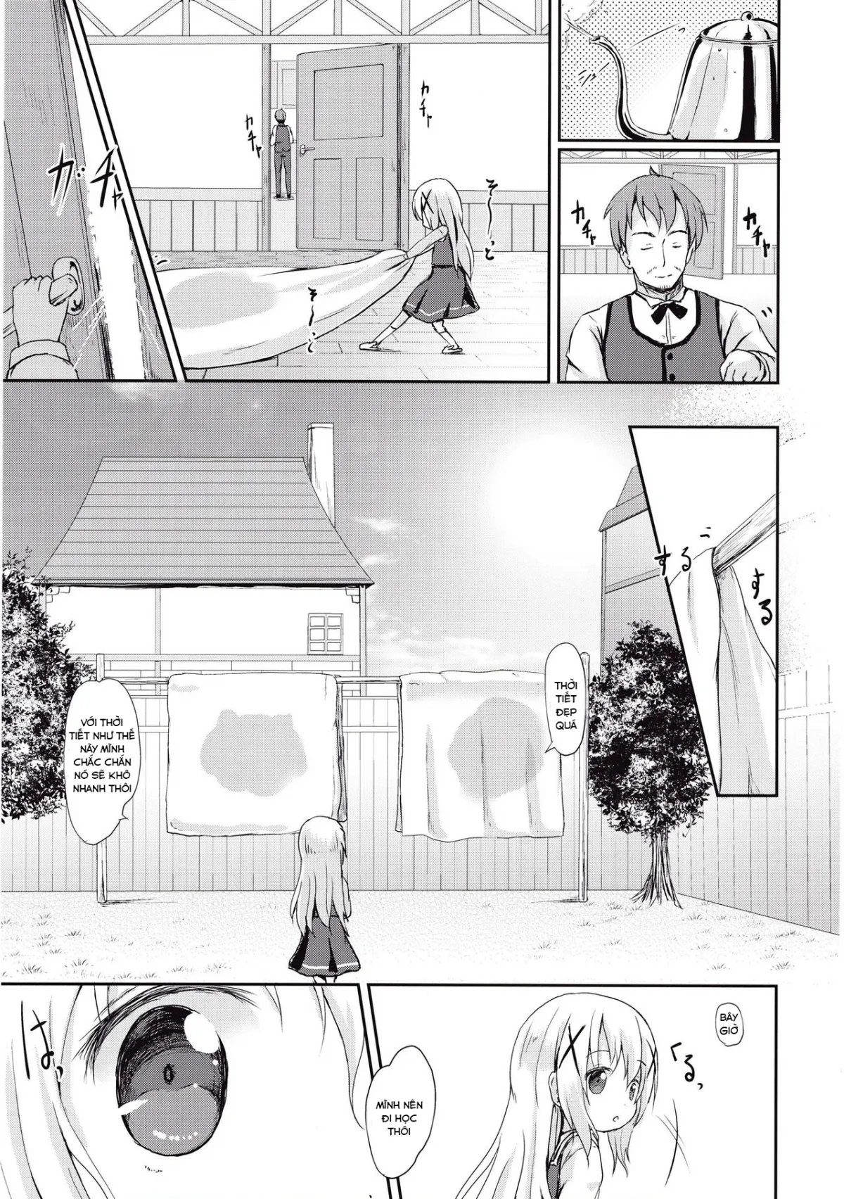 HentaiVN.net - Ảnh 7 - Moshikashite, Chino-chan Onesho Shichatta no?? (Gochuumon wa Usagi desu ka?) - Oneshot