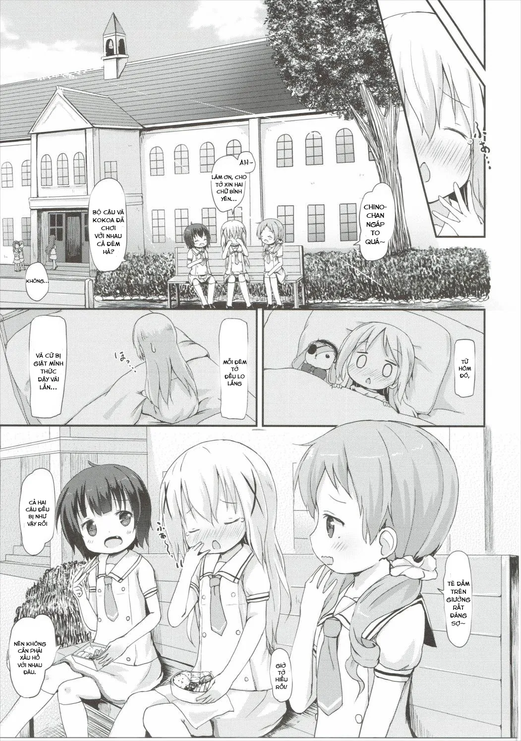 HentaiVN.net - Ảnh 6 - Moshikashite, Chino-chan Onesho Shichatta no?? 2 (Gochuumon wa Usagi desu ka?) - Oneshot