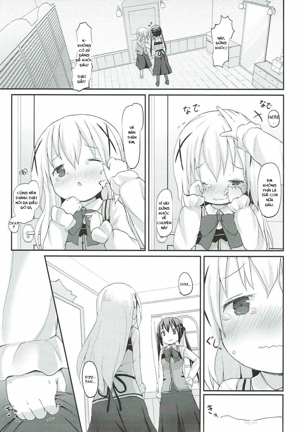 HentaiVN.net - Ảnh 10 - Chino-chan no Omata Check (Gochuumon wa Usagi desu ka?) - Oneshot