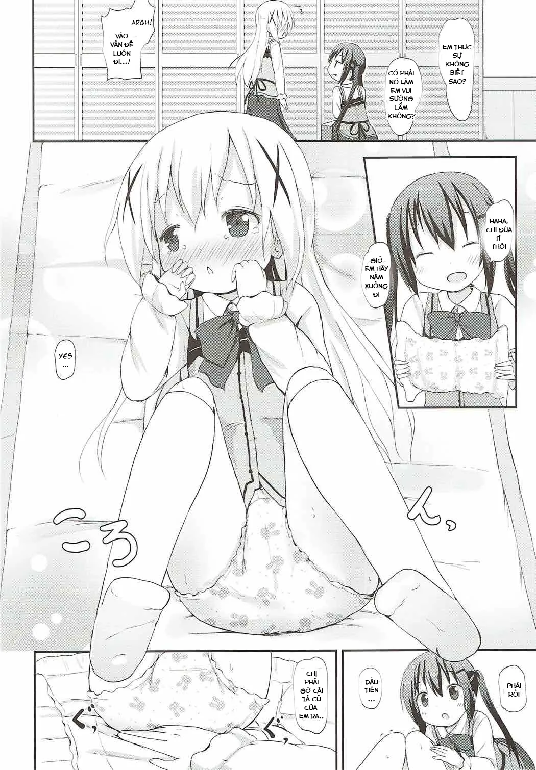 HentaiVN.net - Ảnh 13 - Chino-chan no Omata Check (Gochuumon wa Usagi desu ka?) - Oneshot