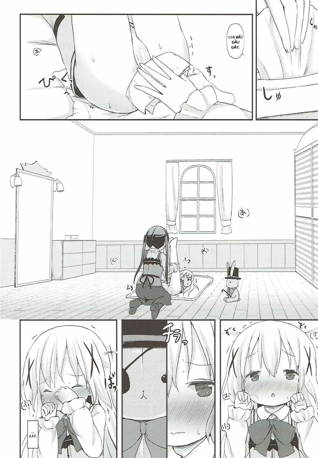 HentaiVN.net - Ảnh 19 - Chino-chan no Omata Check (Gochuumon wa Usagi desu ka?) - Oneshot