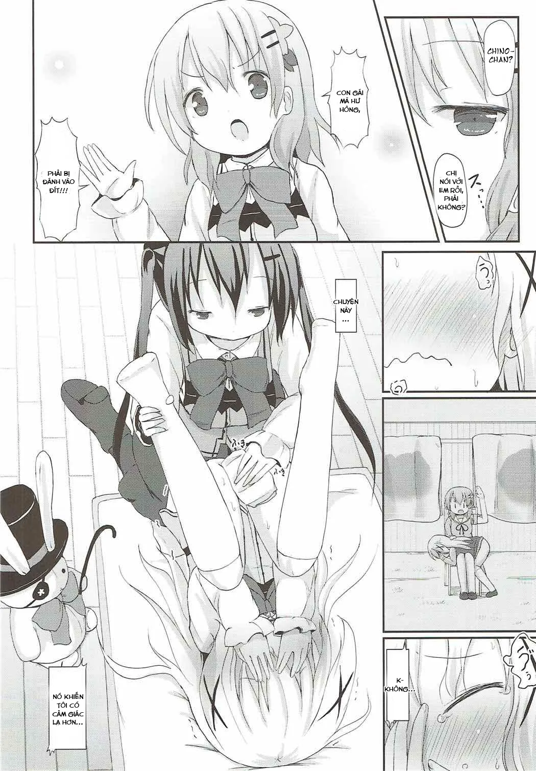 HentaiVN.net - Ảnh 21 - Chino-chan no Omata Check (Gochuumon wa Usagi desu ka?) - Oneshot