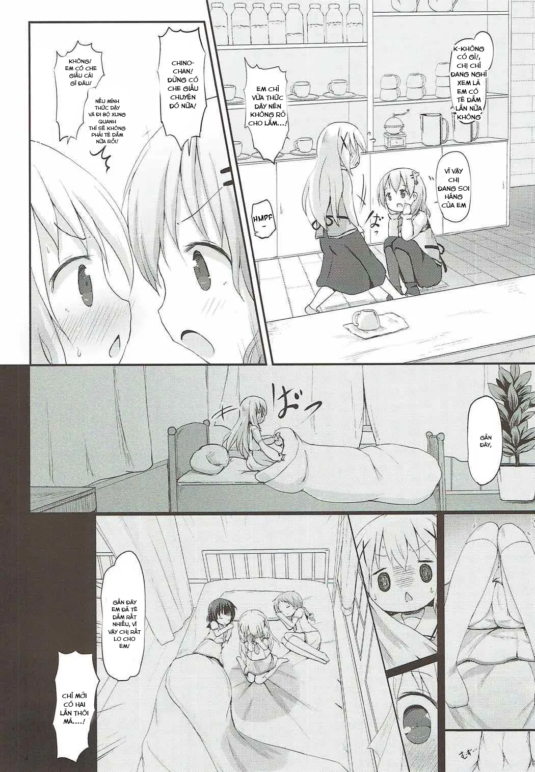 HentaiVN.net - Ảnh 3 - Chino-chan no Omata Check (Gochuumon wa Usagi desu ka?) - Oneshot