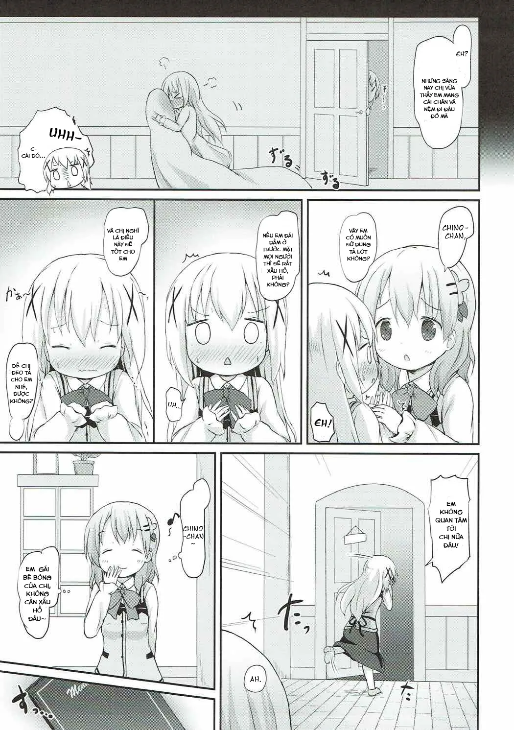 HentaiVN.net - Ảnh 4 - Chino-chan no Omata Check (Gochuumon wa Usagi desu ka?) - Oneshot