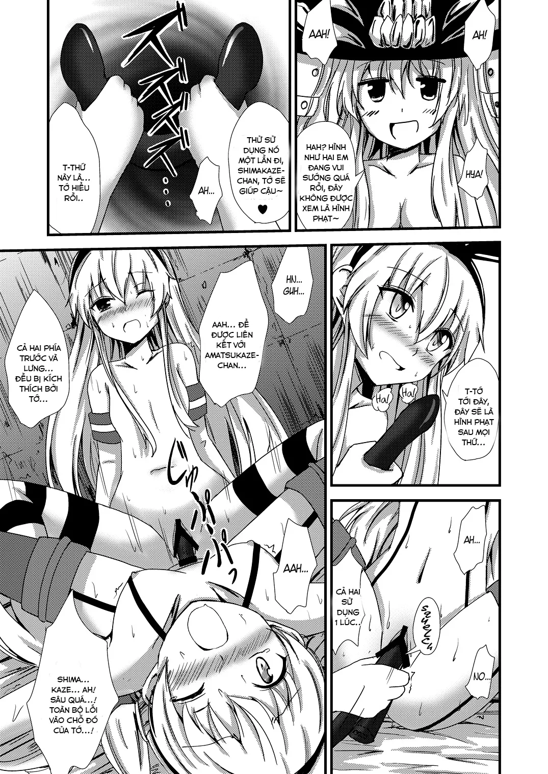 HentaiVN.net - Ảnh 14 - Kuubo Wo-Kyuu-chan no Shimakaze Yuri Dorei Choukyou ~3P Choukyou Hen~ (Kantai Collection) [Standard Carrier Wo-Class Shimakaze's Yuri Slave Training ~Threesome Training~] - Oneshot