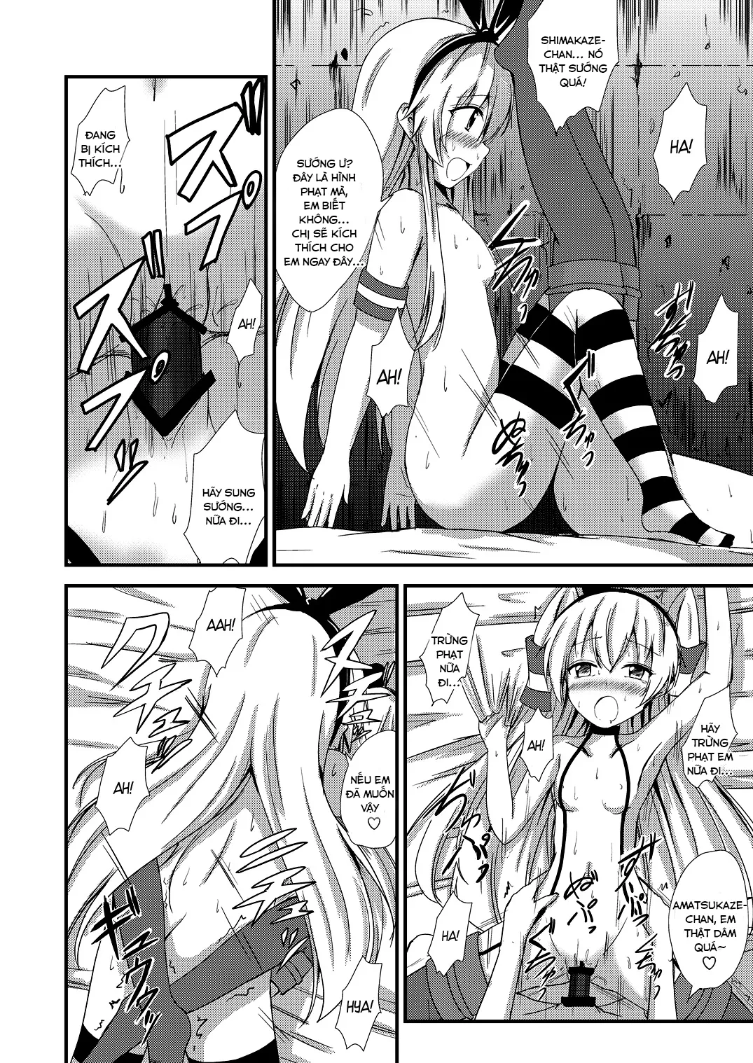 HentaiVN.net - Ảnh 15 - Kuubo Wo-Kyuu-chan no Shimakaze Yuri Dorei Choukyou ~3P Choukyou Hen~ (Kantai Collection) [Standard Carrier Wo-Class Shimakaze's Yuri Slave Training ~Threesome Training~] - Oneshot