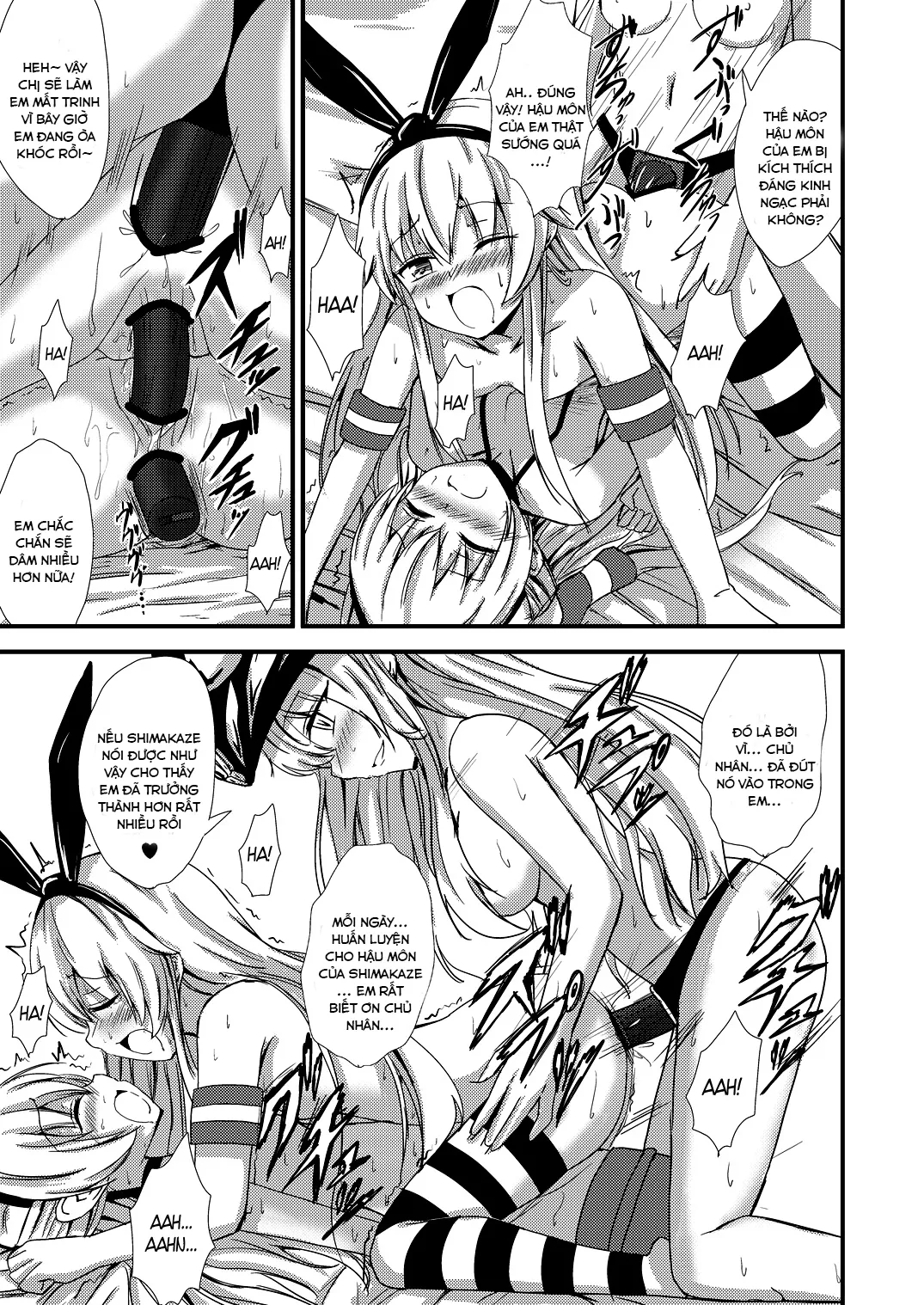 HentaiVN.net - Ảnh 18 - Kuubo Wo-Kyuu-chan no Shimakaze Yuri Dorei Choukyou ~3P Choukyou Hen~ (Kantai Collection) [Standard Carrier Wo-Class Shimakaze's Yuri Slave Training ~Threesome Training~] - Oneshot