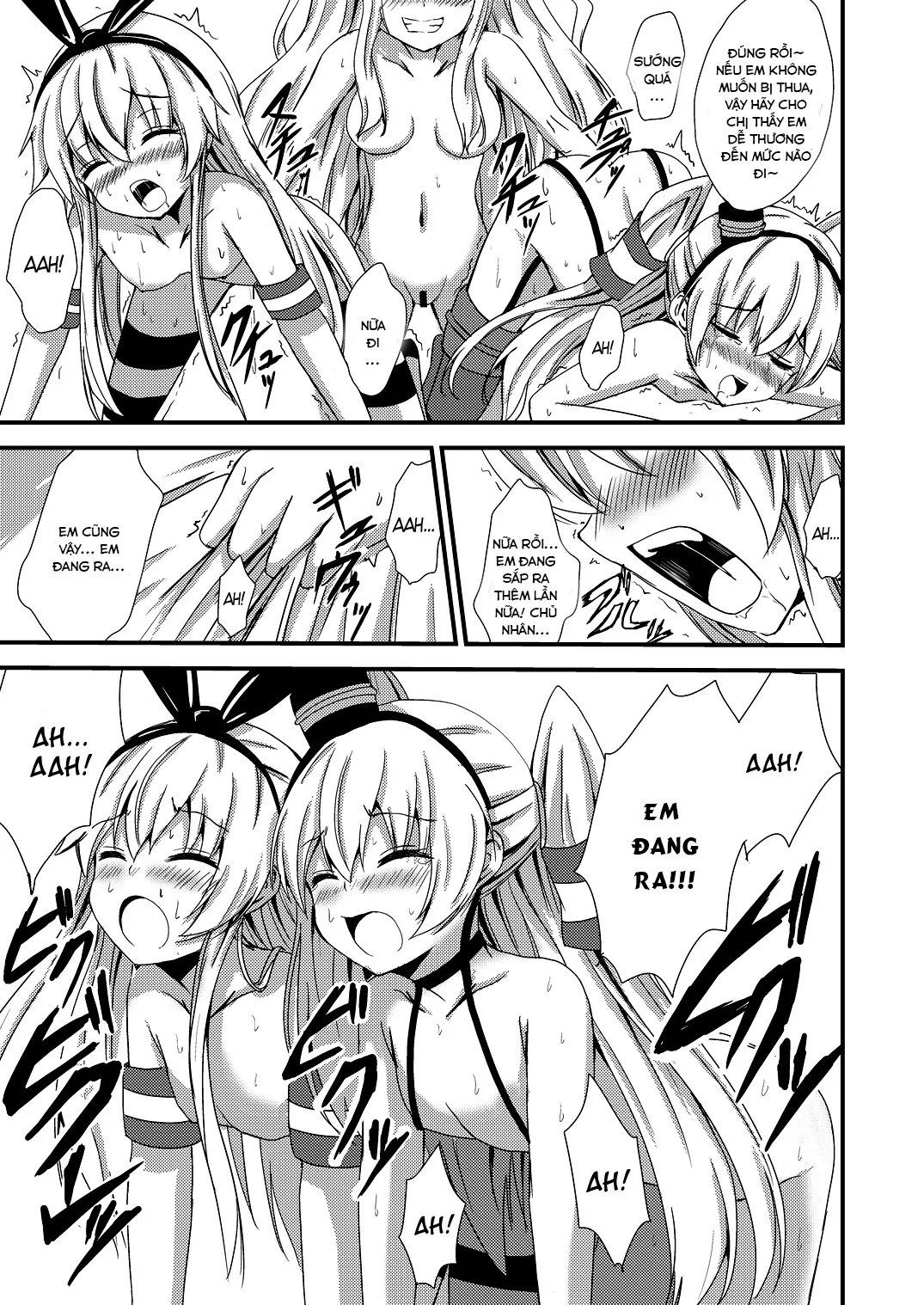 HentaiVN.net - Ảnh 6 - Kuubo Wo-Kyuu-chan no Shimakaze Yuri Dorei Choukyou ~3P Choukyou Hen~ (Kantai Collection) [Standard Carrier Wo-Class Shimakaze's Yuri Slave Training ~Threesome Training~] - Oneshot