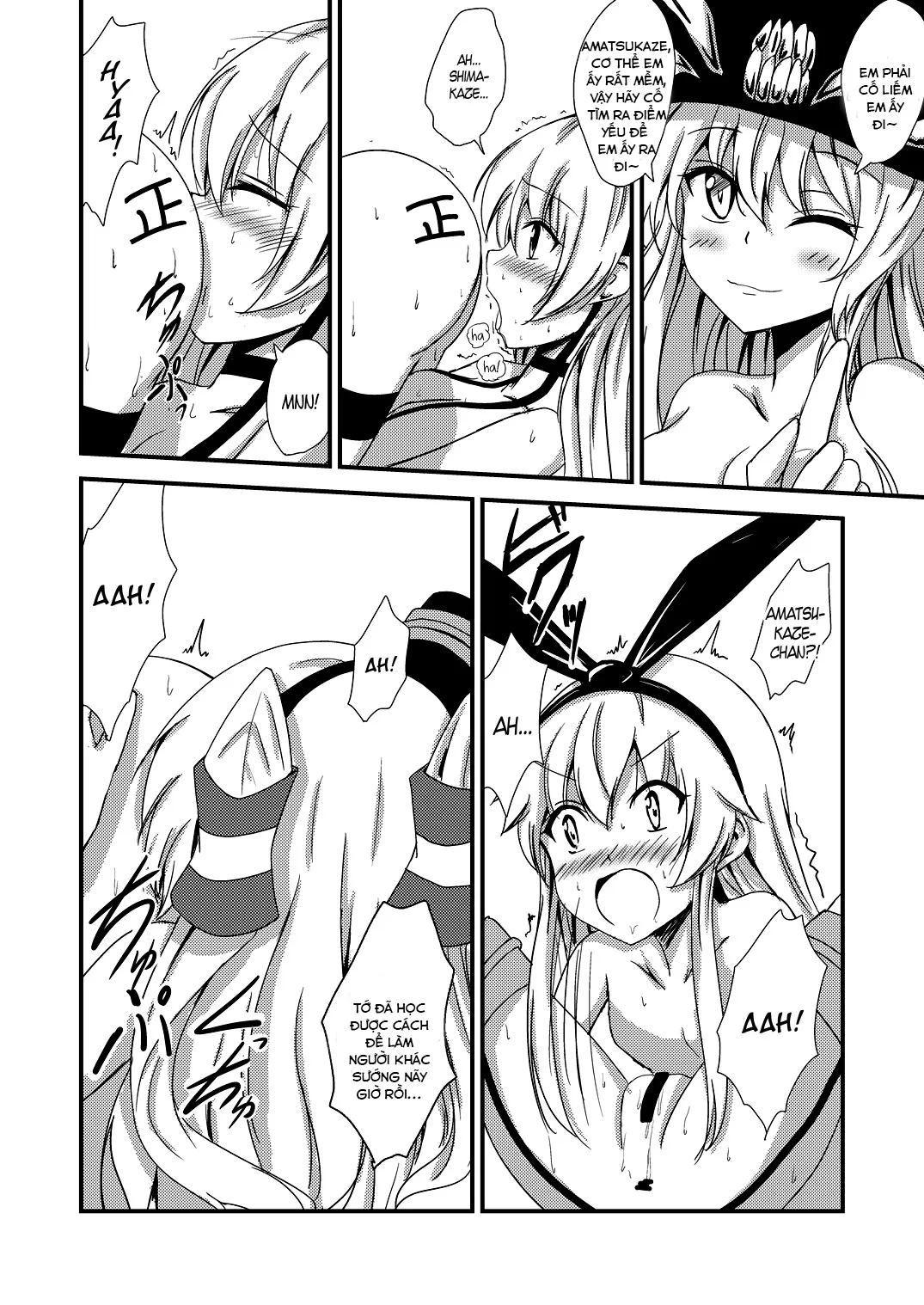 HentaiVN.net - Ảnh 9 - Kuubo Wo-Kyuu-chan no Shimakaze Yuri Dorei Choukyou ~3P Choukyou Hen~ (Kantai Collection) [Standard Carrier Wo-Class Shimakaze's Yuri Slave Training ~Threesome Training~] - Oneshot