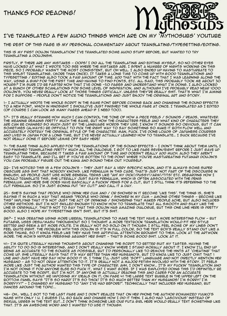 HentaiVN.net - Ảnh 47 - Người đàn bà cô đơn [Kurinari Miboujin Futanari Clitoris Widow] - Oneshot