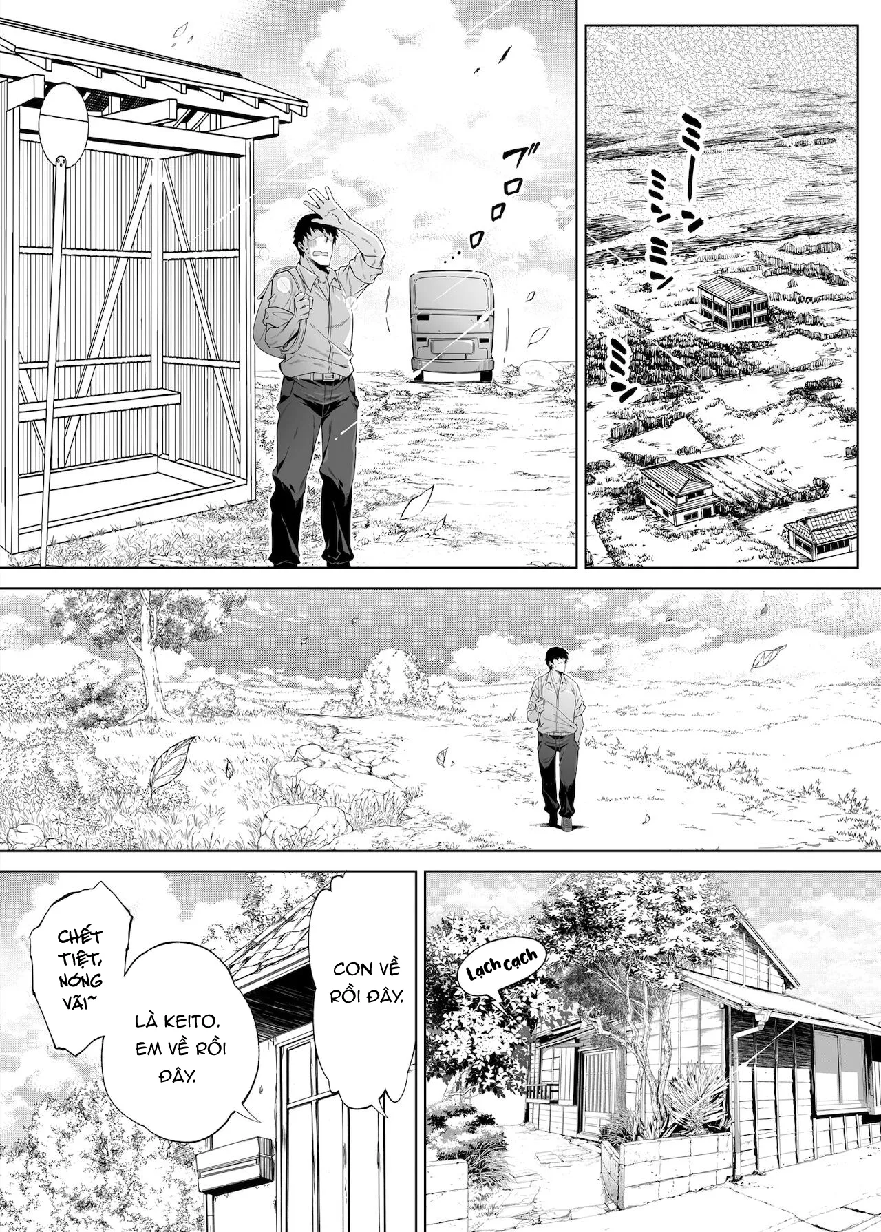 HentaiVN.net - Ảnh 12 - Làm lại mùa hè [Natsu no Yari Naoshi -Inaka to Hanare to Bijin Shimai] - Chap 1.1