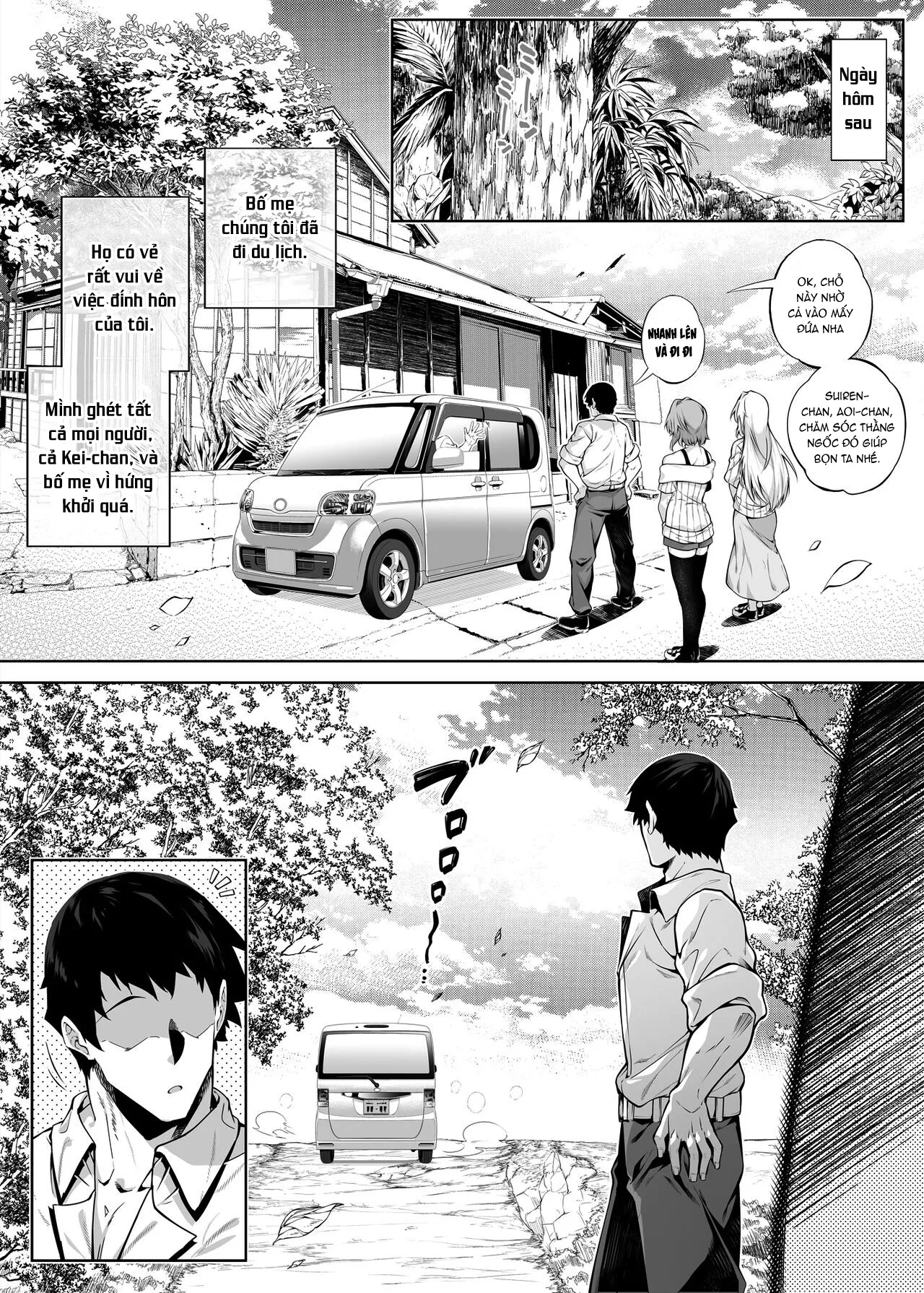 HentaiVN.net - Ảnh 30 - Làm lại mùa hè [Natsu no Yari Naoshi -Inaka to Hanare to Bijin Shimai] - Chap 2.1