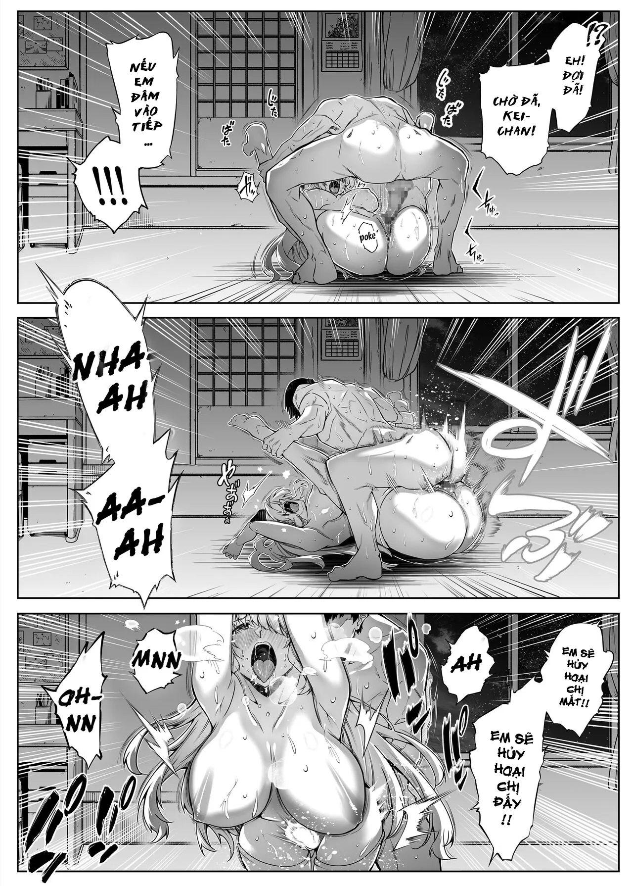 HentaiVN.net - Ảnh 38 - Làm lại mùa hè [Natsu no Yari Naoshi -Inaka to Hanare to Bijin Shimai] - Chap 2.2 - Hết chap 2