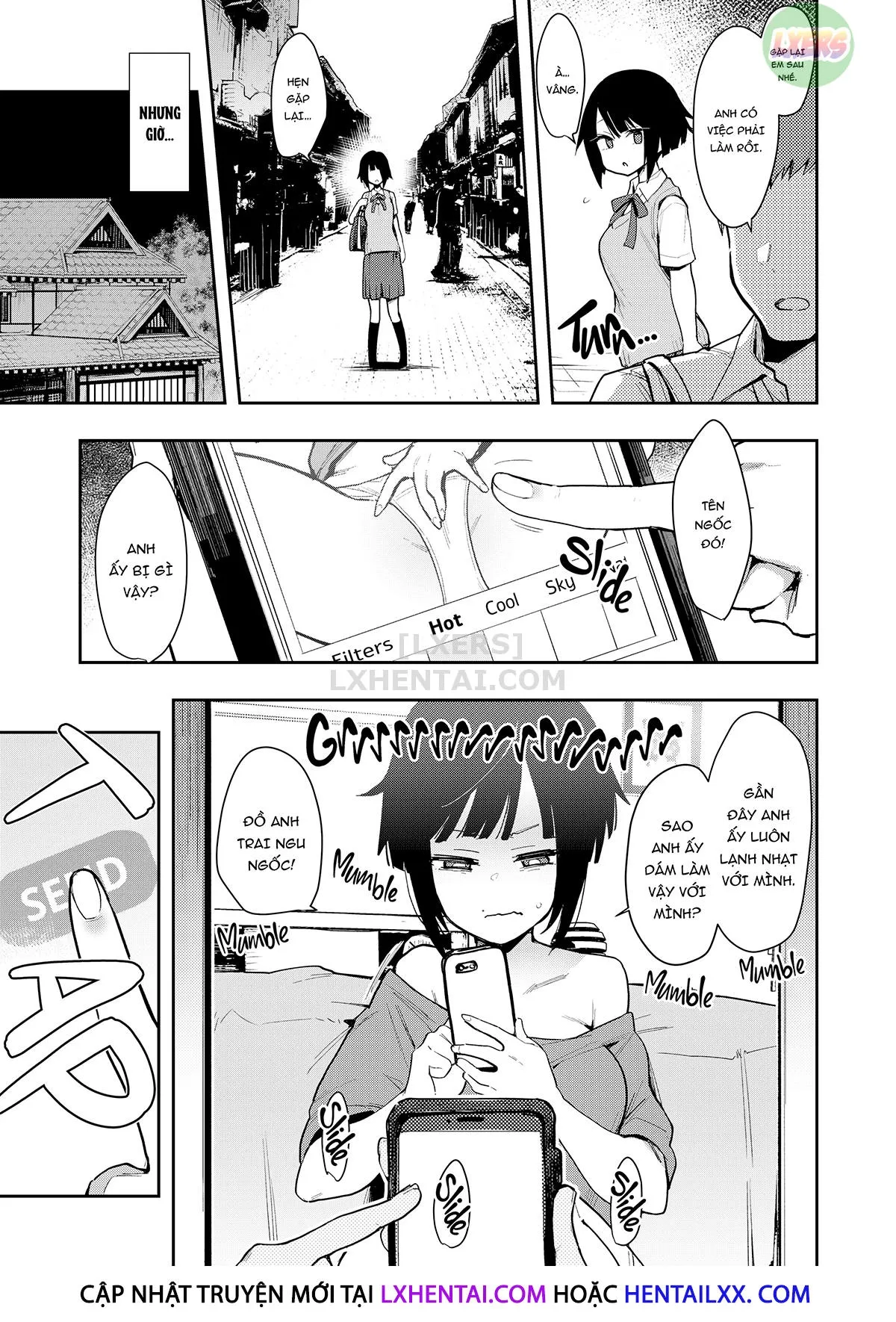 HentaiVN.net - Ảnh 10 - Choko - Chap 2 - Teasing Online, Cumming Offline