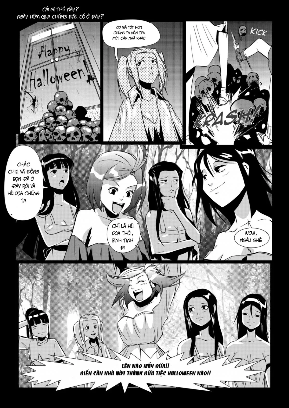 HentaiVN.net - Ảnh 5 - Tuyển Tập Truyện Kinh Dị Ở Dinh Thự Cổ [Tales of the Old Mansion: Midnight Party] - Chap 1: Tiệc Halloween