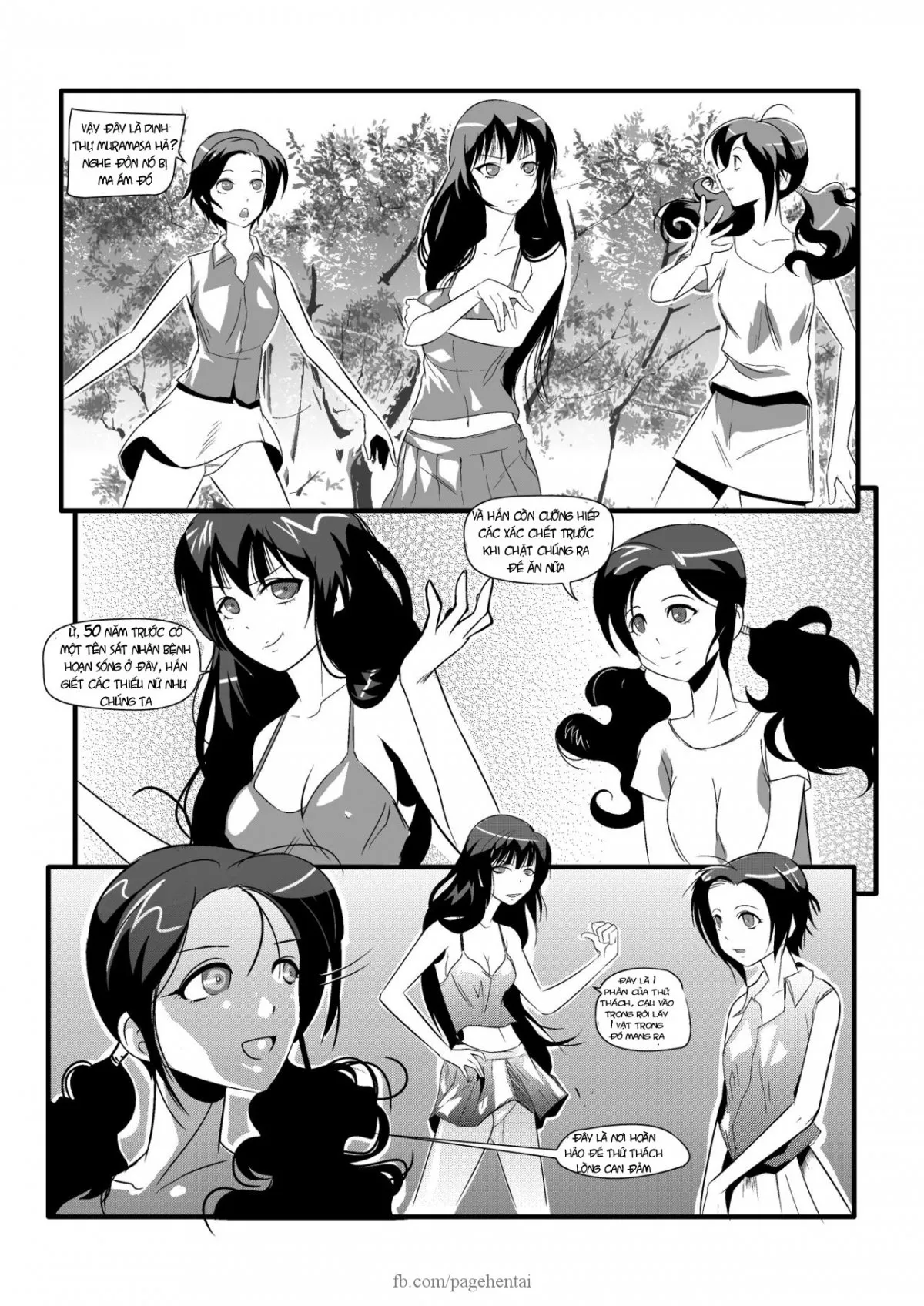 HentaiVN.net - Ảnh 3 - Tuyển Tập Truyện Kinh Dị Ở Dinh Thự Cổ [Tales of the Old Mansion: Midnight Party] - Chap 2: Cuộc thi gan