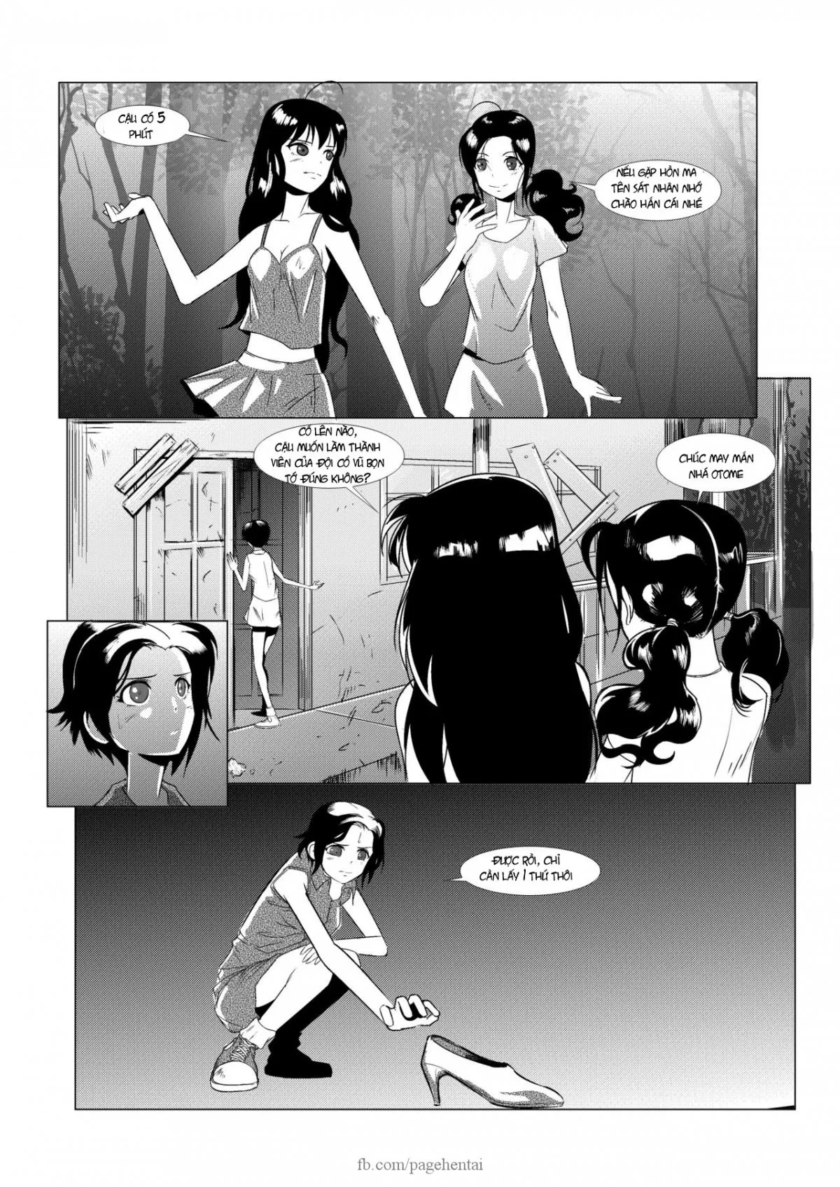 HentaiVN.net - Ảnh 4 - Tuyển Tập Truyện Kinh Dị Ở Dinh Thự Cổ [Tales of the Old Mansion: Midnight Party] - Chap 2: Cuộc thi gan