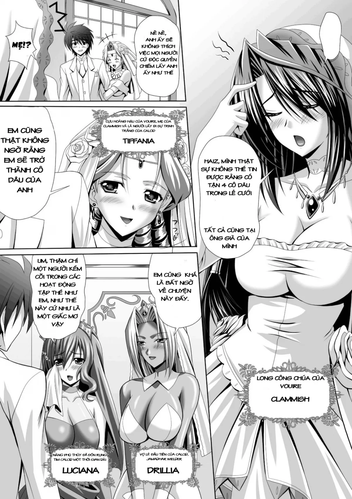 HentaiVN.net - Ảnh 11 - Hạnh phúc với dàn Harem [Harem Wedding The Sweet Honeymoon; ハーレムウェディング; The Sweet Honeymoon] - Chapter 1