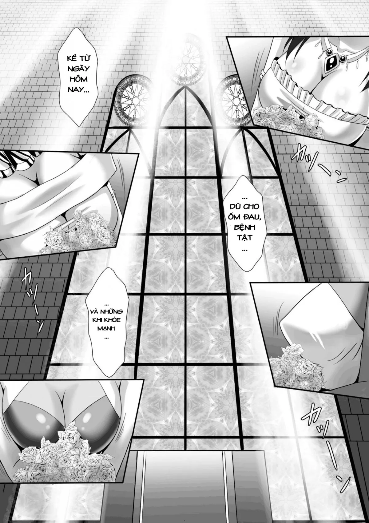 HentaiVN.net - Ảnh 8 - Hạnh phúc với dàn Harem [Harem Wedding The Sweet Honeymoon; ハーレムウェディング; The Sweet Honeymoon] - Chapter 1