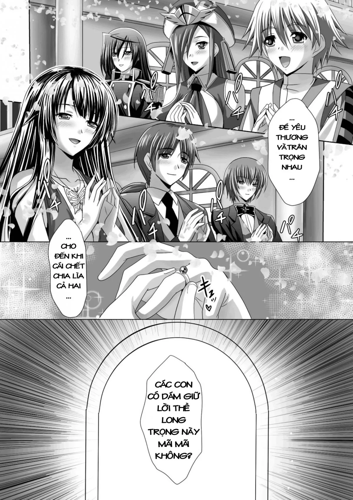 HentaiVN.net - Ảnh 9 - Hạnh phúc với dàn Harem [Harem Wedding The Sweet Honeymoon; ハーレムウェディング; The Sweet Honeymoon] - Chapter 1
