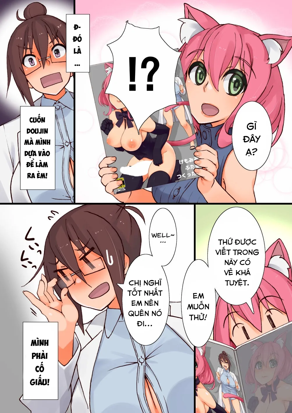 HentaiVN.net - Ảnh 6 - Tôi đã tạo ra một bé mèo futa. [Kemomimi Futa O Tsukutta Yo; I Made A Futa With Cat Ears] - Oneshot
