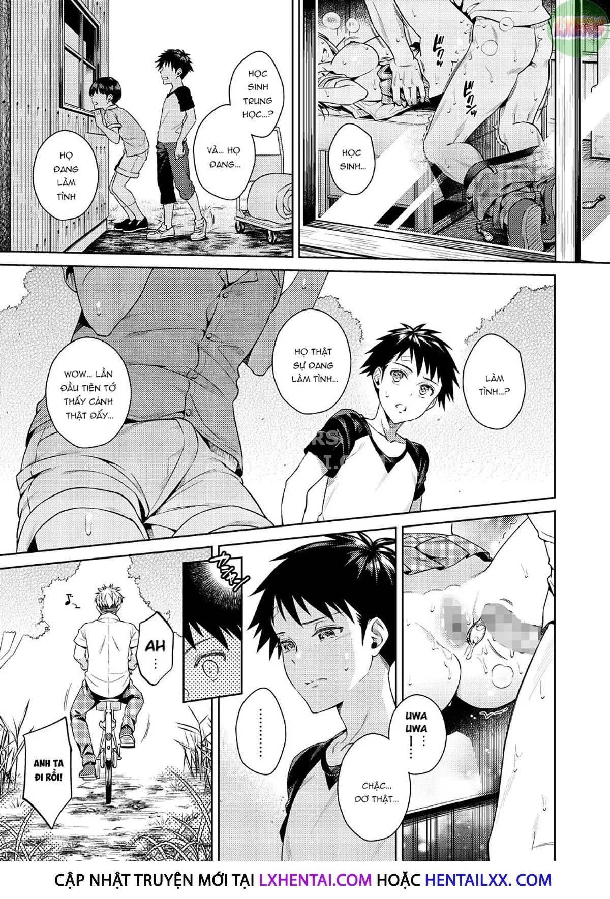 HentaiVN.net - Ảnh 10 - Bokura No Himitsu Kichi [One Girl And Two Boys In Their Secret Base] - Oneshot