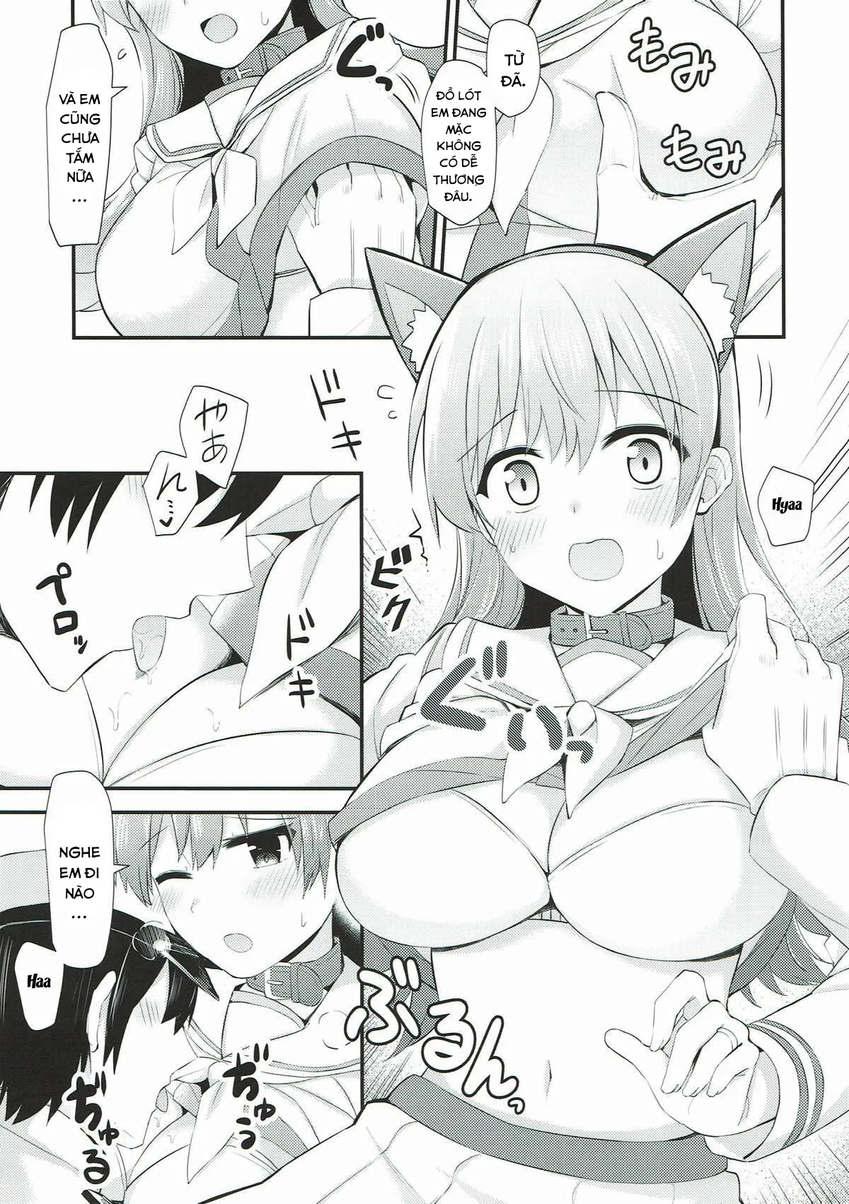 HentaiVN.net - Ảnh 13 - Ooi! Đeo tai mèo lên đi! (Kantai Collection -KanColle-) [Ooi! Nekomimi o Tsukeyou!; Ooi! Put On These Cat Ears!] - Oneshot