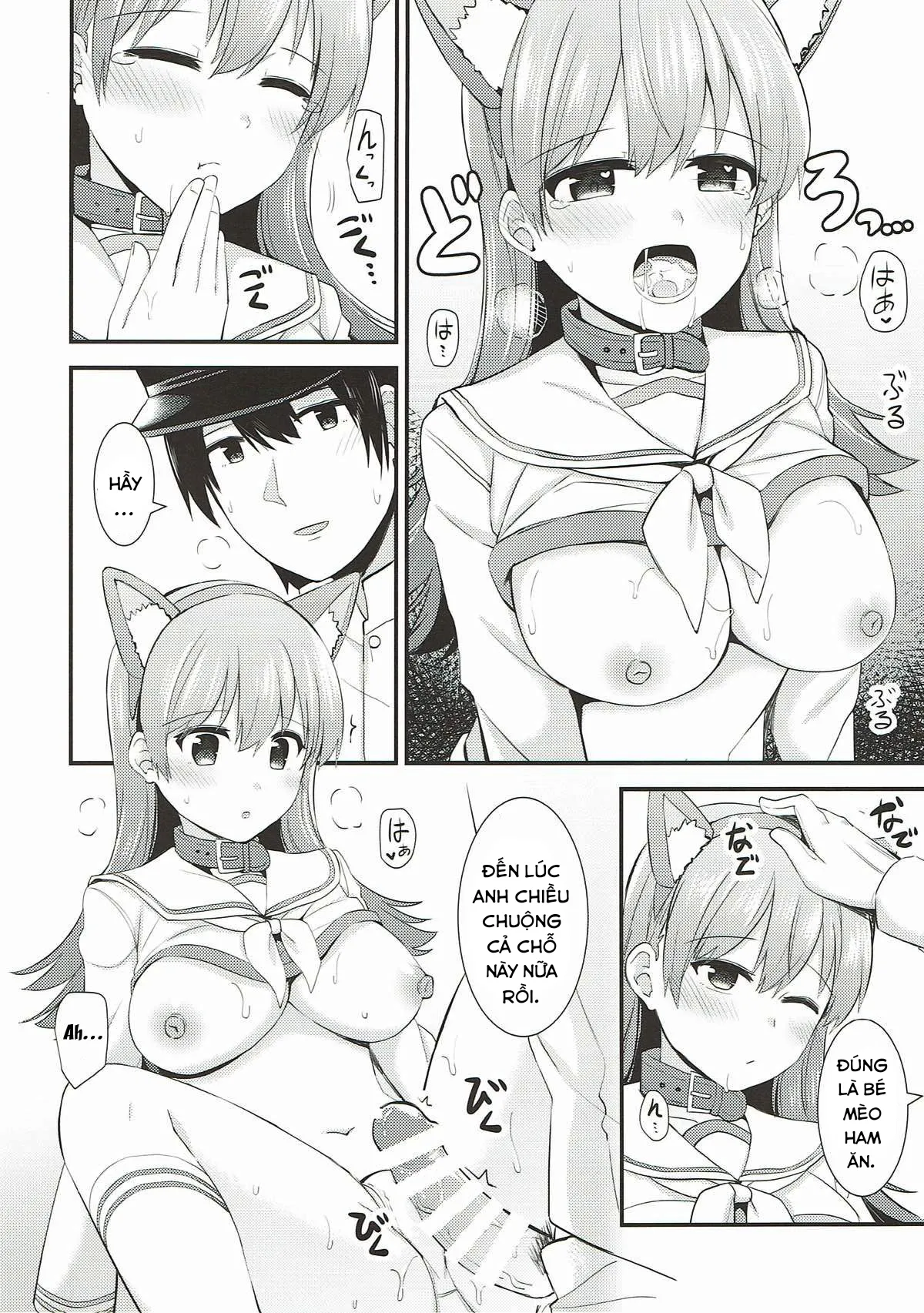 HentaiVN.net - Ảnh 18 - Ooi! Đeo tai mèo lên đi! (Kantai Collection -KanColle-) [Ooi! Nekomimi o Tsukeyou!; Ooi! Put On These Cat Ears!] - Oneshot