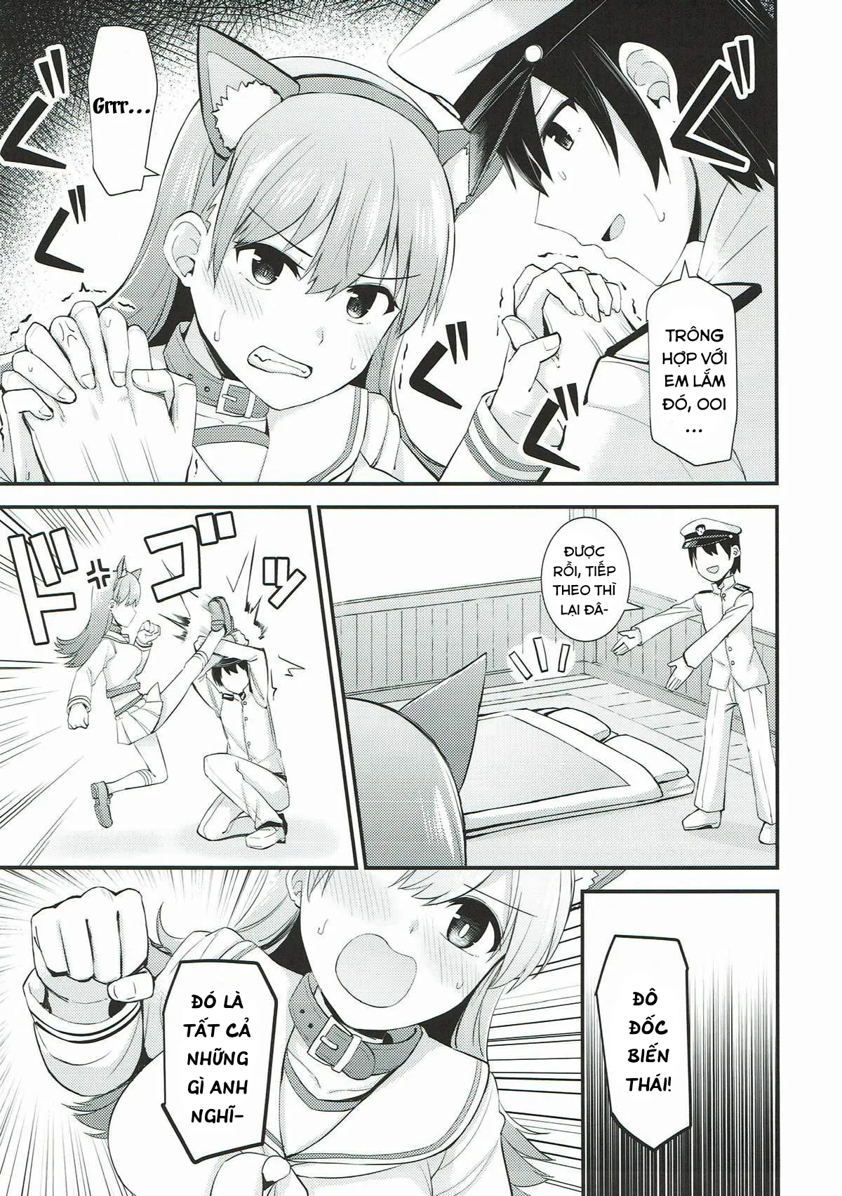 HentaiVN.net - Ảnh 9 - Ooi! Đeo tai mèo lên đi! (Kantai Collection -KanColle-) [Ooi! Nekomimi o Tsukeyou!; Ooi! Put On These Cat Ears!] - Oneshot