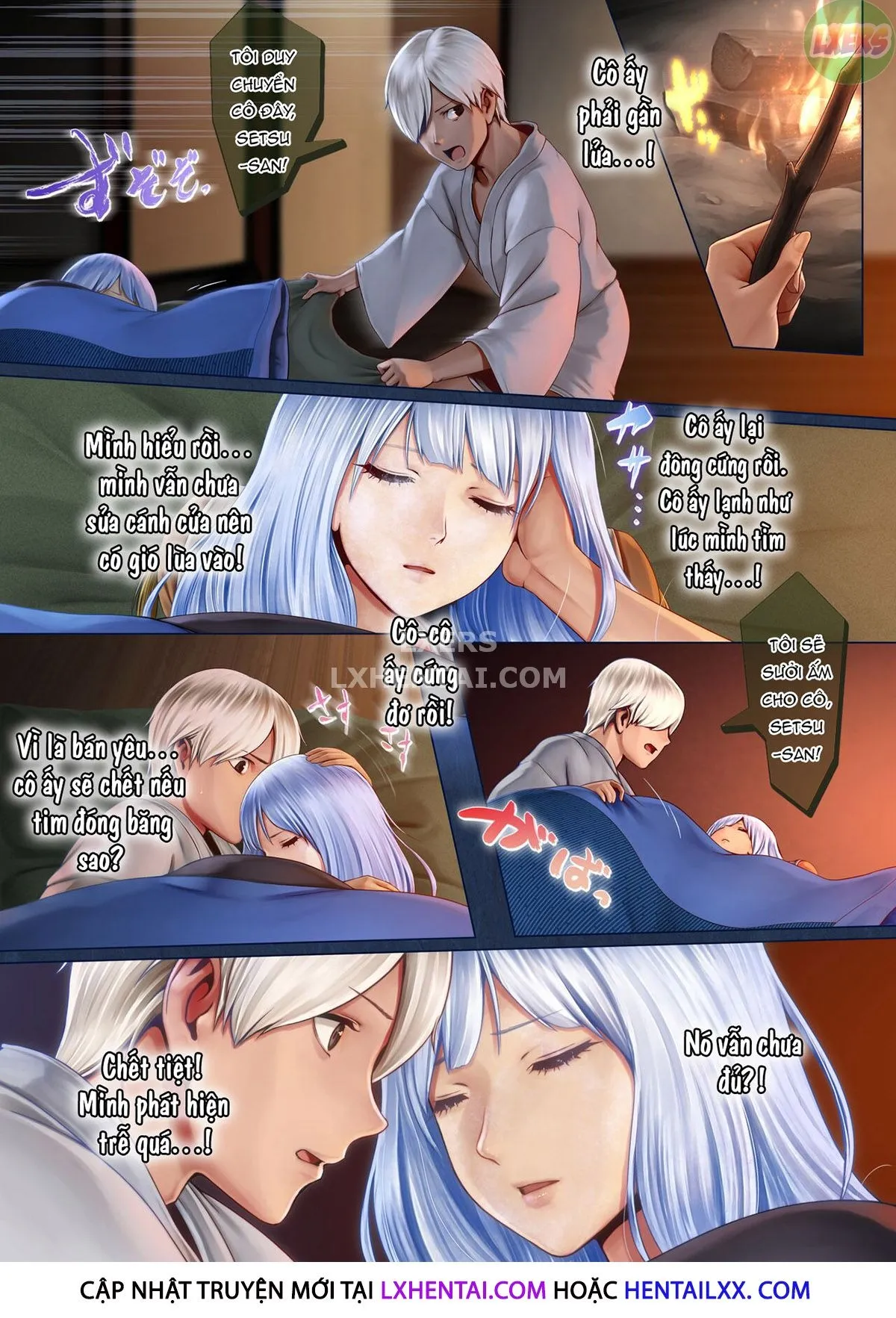 HentaiVN.net - Ảnh 15 - Setsu, The Yuki-Onna Of The Night ~Warm Her Up Lest She Freeze~ [Yotogi No Yukionna Setsu ~Atatamenai To, Koorimasu~] - Oneshot