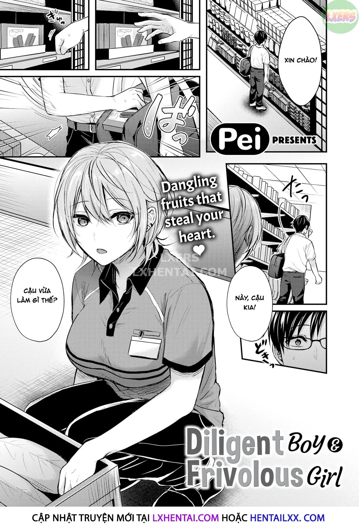 HentaiVN.net - Ảnh 5 - Chàng trai cần cù & Cô gái tầm phào - Oneshot