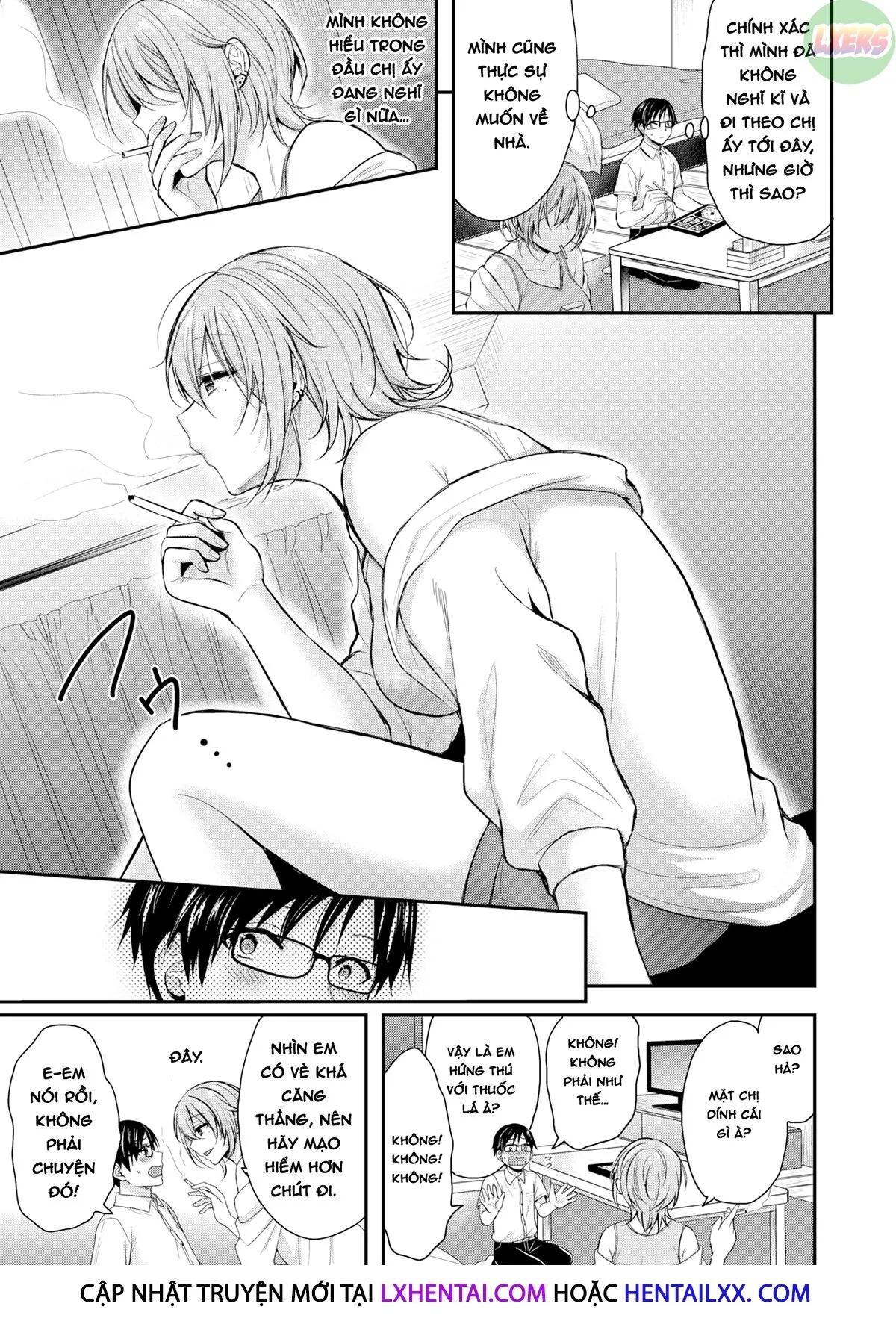 HentaiVN.net - Ảnh 9 - Chàng trai cần cù & Cô gái tầm phào - Oneshot