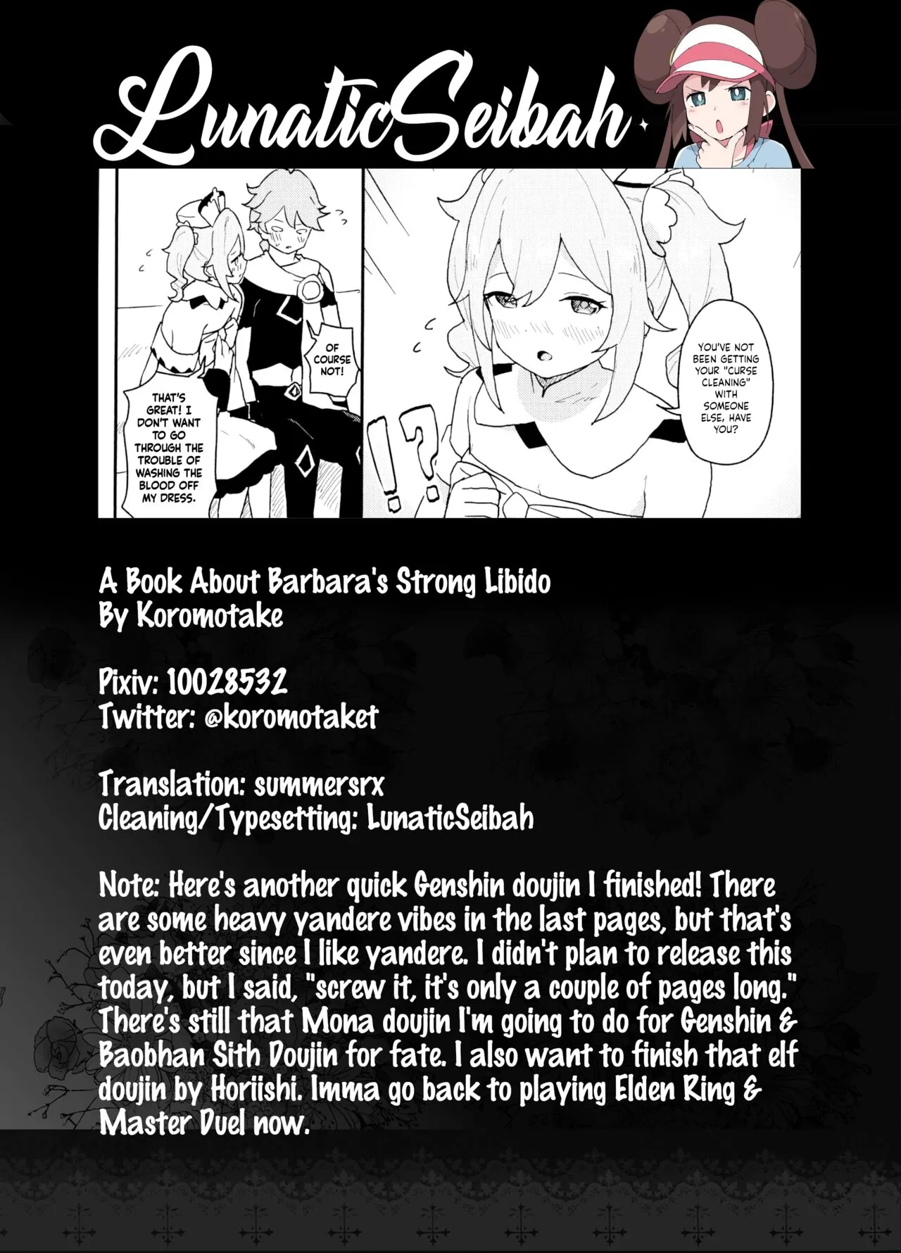 HentaiVN.net - Ảnh 20 - Seiyoku no Tsuyoi Barbara no Hanashi (Genshin Impact) [A Book About Barbara's Strong Libido] - Oneshot